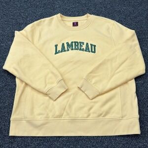 Gear For Sports Lambeau Field Sweatshirt Crewneck XL Yellow Football Fleece Game